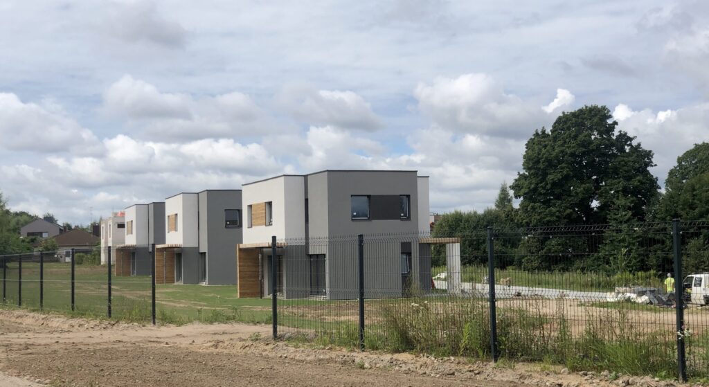 Pupojų parkas 1 etapas (namai 1 - 3) (Skaisterių g. 3, 5, 7) - Row housing - construction photos