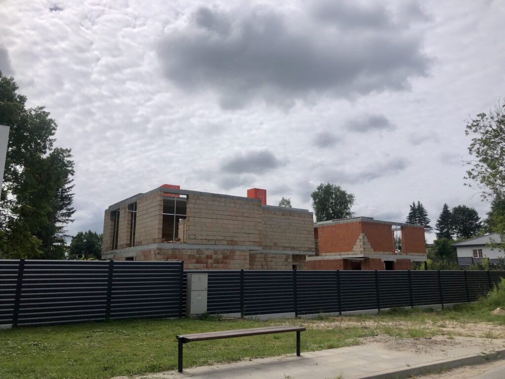 Rokantiškių namai (Rokantiškių g. 4E) - Row housing - construction photos