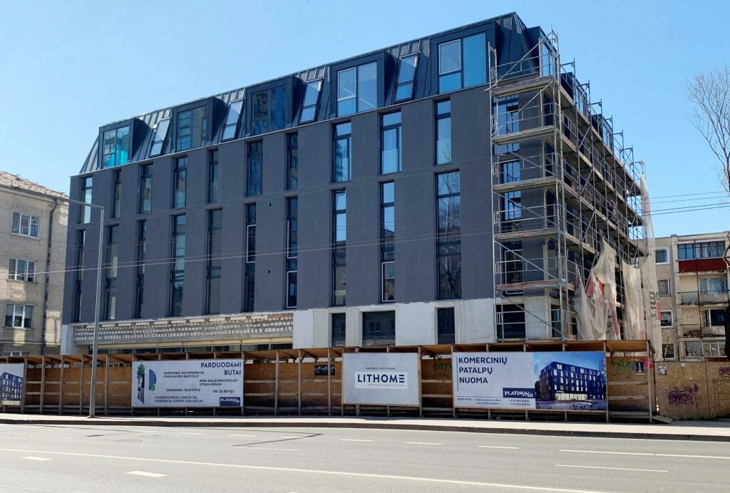 Platinum 48 (Antakalnio g. 48A) - Office center - construction photos