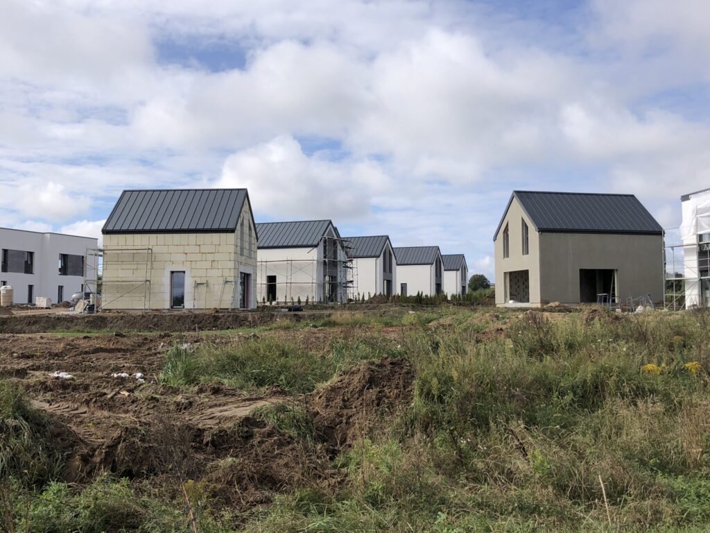 Paluknio kotedžai (Paluknio g. 28, 30, 32, 34, 36, 46, 48, 50, 52, 54) - Row housing - construction photos