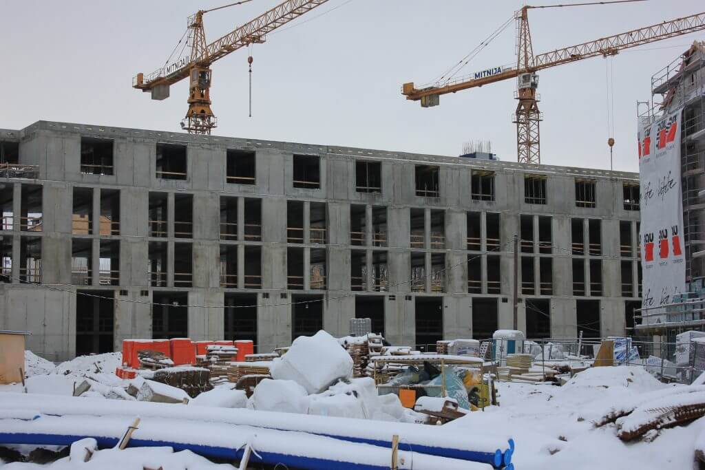 Verslo namai PAUPYS (Aukštaičių g.) - Office center - construction photos
