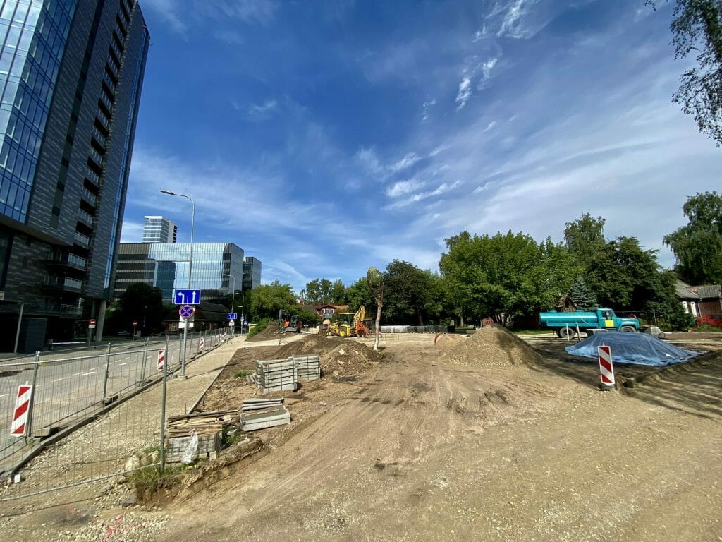 Drakono pieva (Giedraičių-Krokuvos g. skveras) (Krokuvos g.) - Square - construction photos