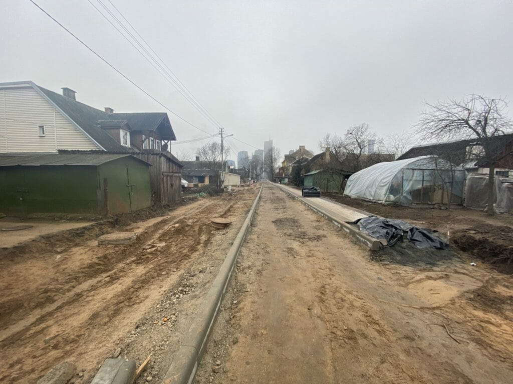 Giedraičių ir S. Fino g. (Giedraičių g.) - Bike path, Street - construction photos