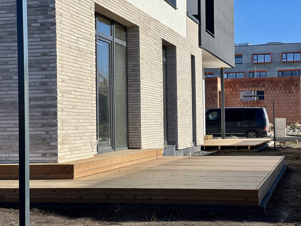 Armėnų namai (Armėnų g. 2, 14, 19 / Savičiūnų g. 3, 5, 7) - Row housing - construction photos