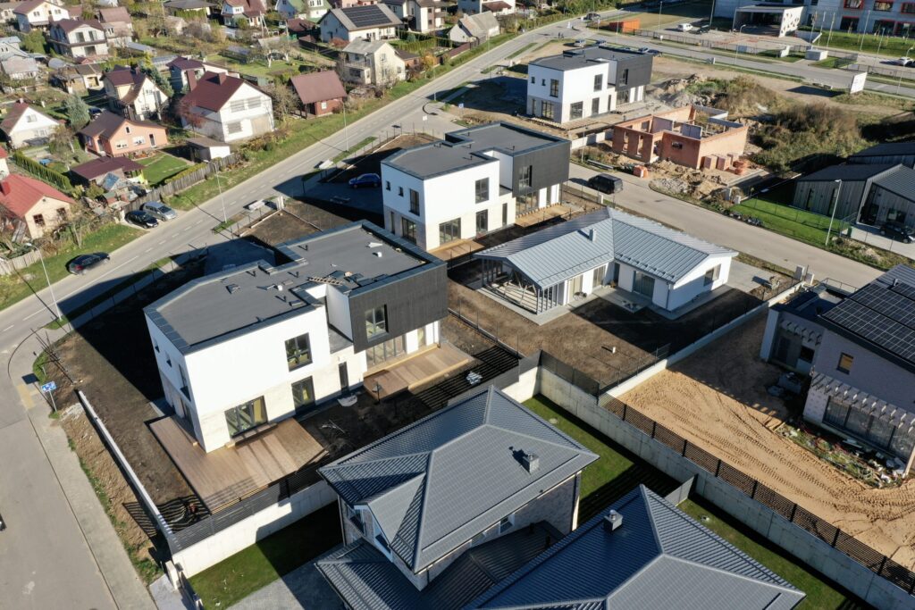 Armėnų namai (Armėnų g. 2, 14, 19 / Savičiūnų g. 3, 5, 7) - Row housing - construction photos