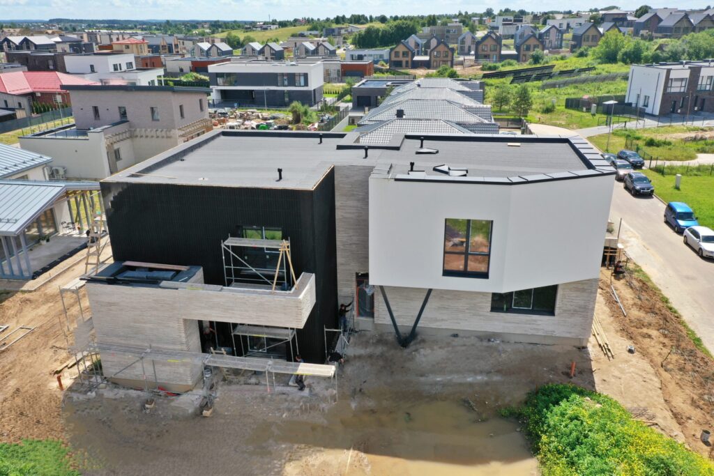 Armėnų namai (Armėnų g. 2, 14, 19 / Savičiūnų g. 3, 5, 7) - Row housing - construction photos