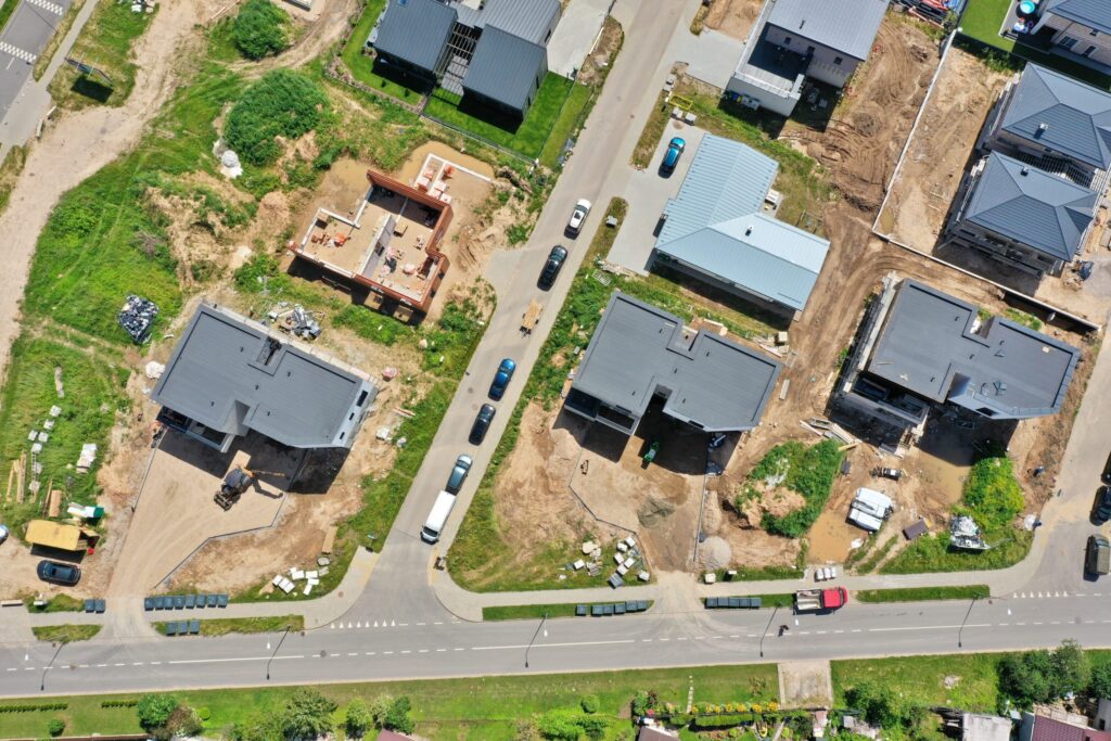 Armėnų namai (Armėnų g. 2, 14, 19 / Savičiūnų g. 3, 5, 7) - Row housing - construction photos