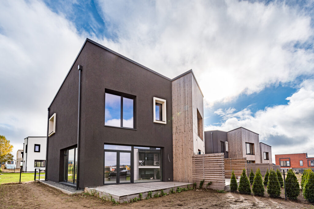 Kalnėnų TRIO 1-2 etapai (Albanų g. 12, 14) - Row housing - construction photos