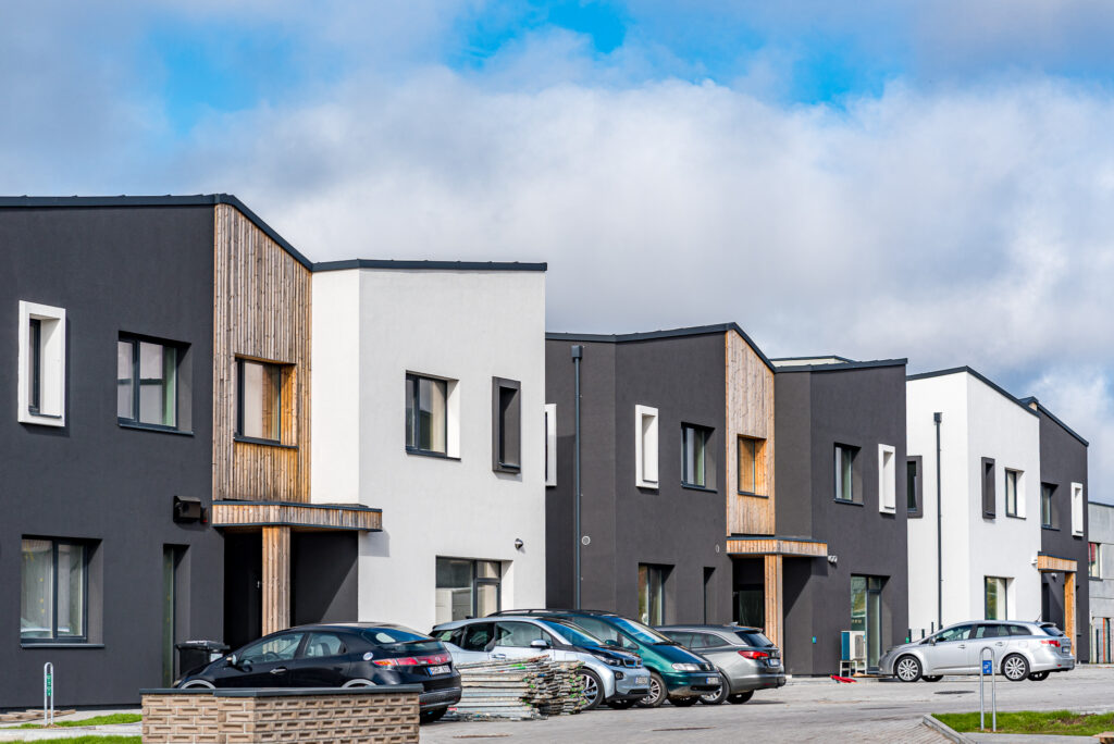 Kalnėnų TRIO 1-2 etapai (Albanų g. 12, 14) - Row housing - construction photos