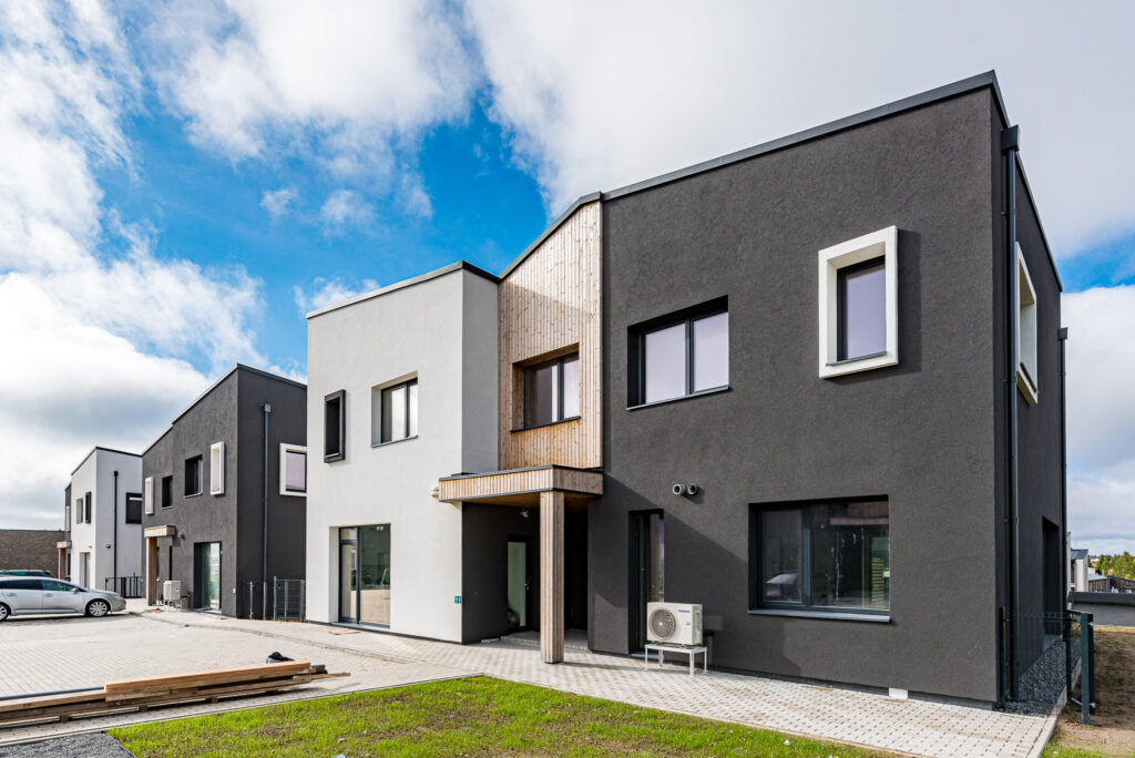 Kalnėnų TRIO 1-2 etapai (Albanų g. 12, 14) - Row housing - construction photos