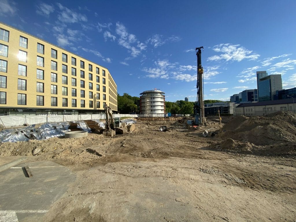 Yellowstone (J. Jasinskio g. 14) - Office center - construction photos