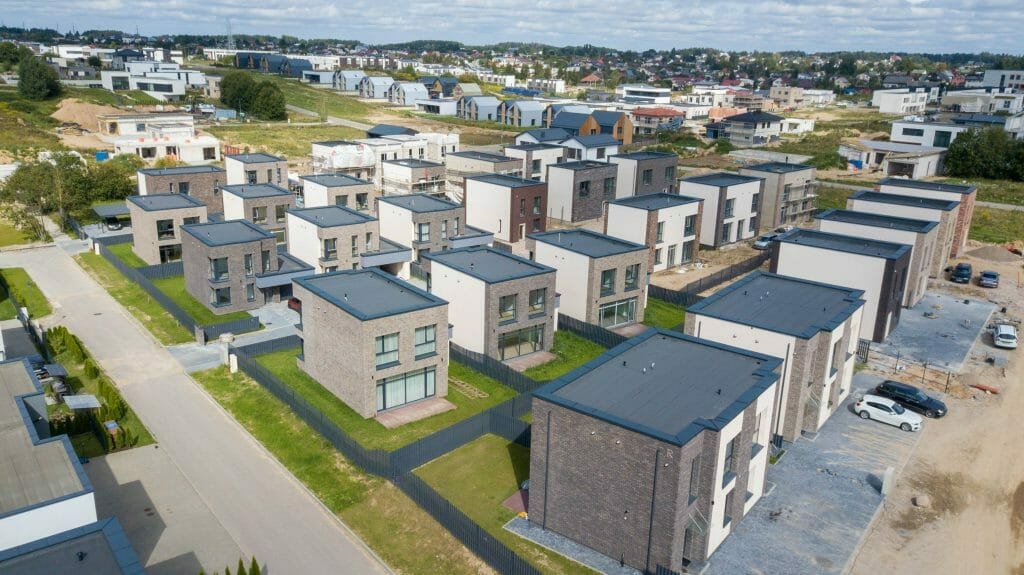 Kalnėnų oazė (Lyvių g. 14) - Row housing - construction photos