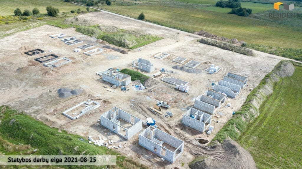 Hetitų g. namai (Hetitų g. 1, 2, 3, 4, 5, 6, 7, 8, 9, 10, 11, 12, 14, 16, 22, 24, 26, 28, 32, 33, 34, 35, 36, 37, 39, 41, 43, 47, 49) - Private house community - construction photos