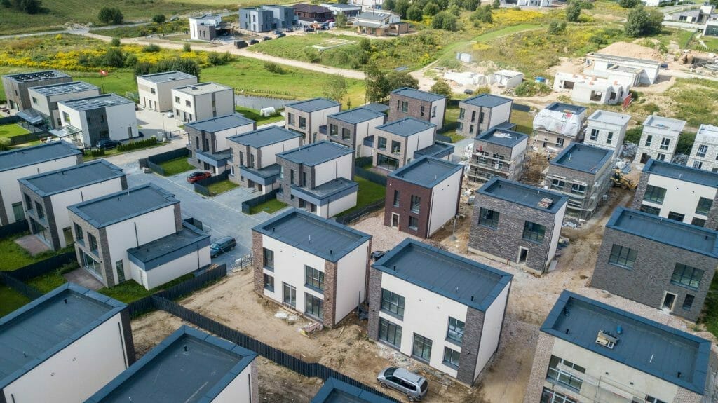 Kalnėnų oazė (Lyvių g. 14) - Row housing - construction photos