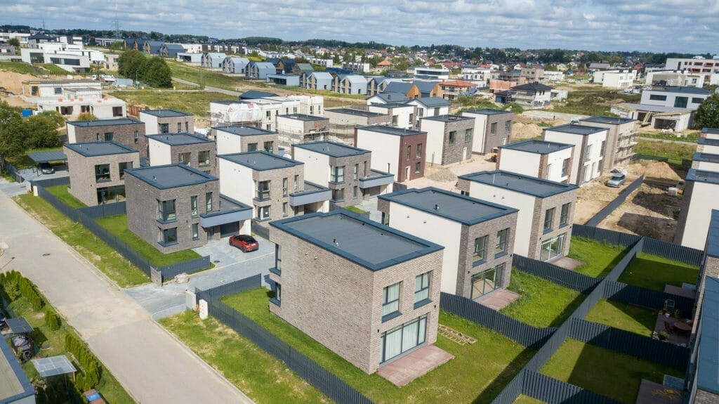 Kalnėnų oazė (Lyvių g. 14) - Row housing - construction photos