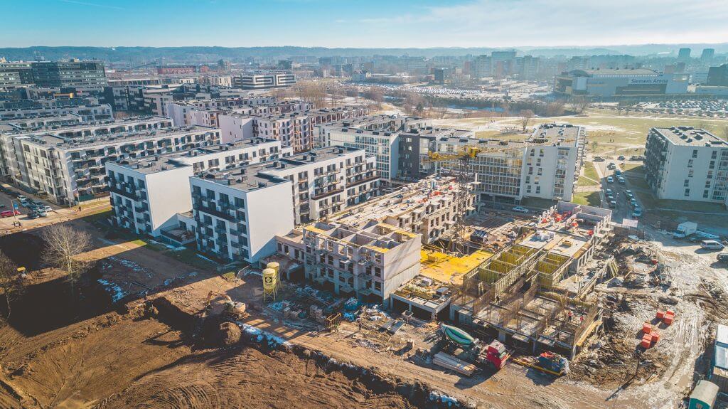 Ozo kvartetas (Jurgio Lebedžio g. 9) - Multi apartment - construction photos