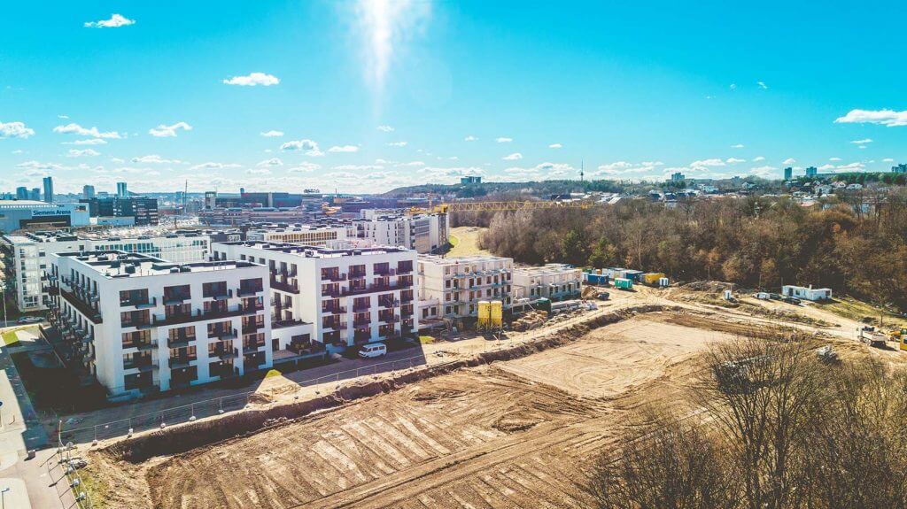 Ozo kvartetas (Jurgio Lebedžio g. 9) - Multi apartment - construction photos