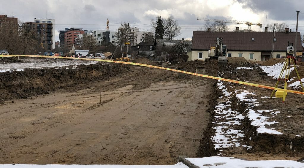 Kernavės g. (Kernavės g.) - Bike path, Street - construction photos