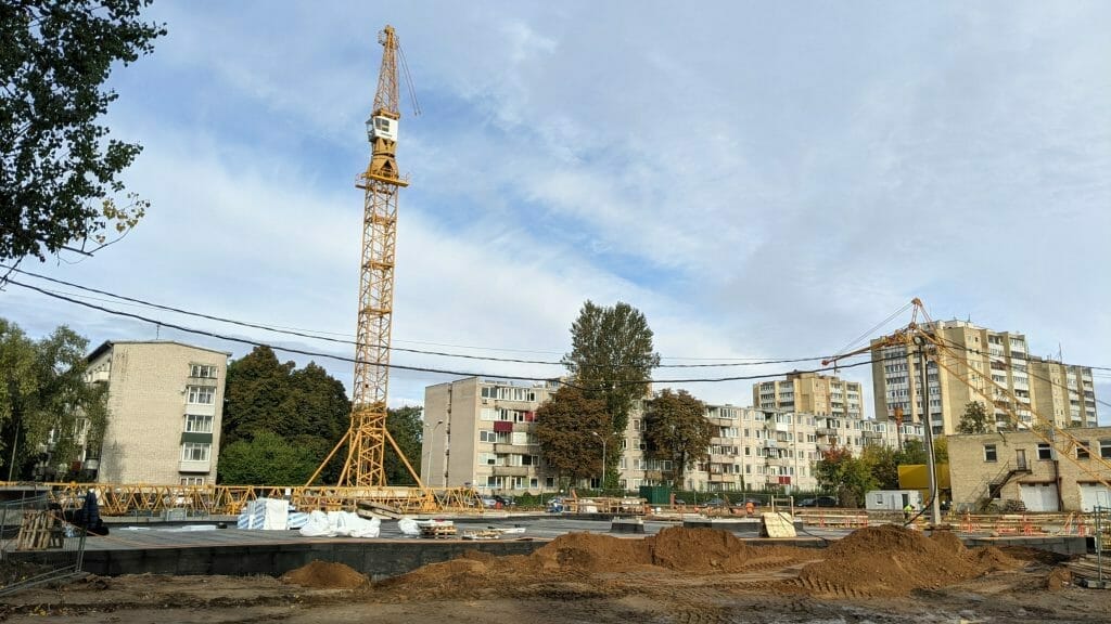 Mėlyni vilkai 1 etapas (Skroblų g. 14) - Daudzdzīvokļu nams - būvdarbu attēli