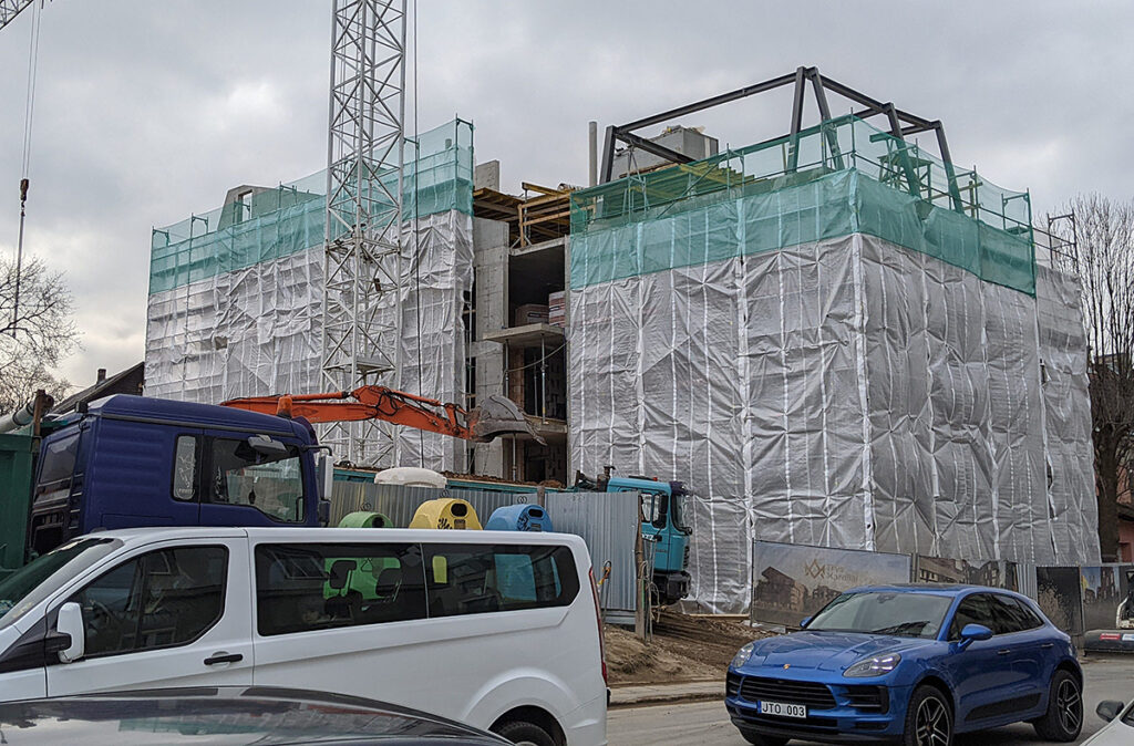 Trys karaliai (Polocko g. 25, 31) - Multi apartment - construction photos