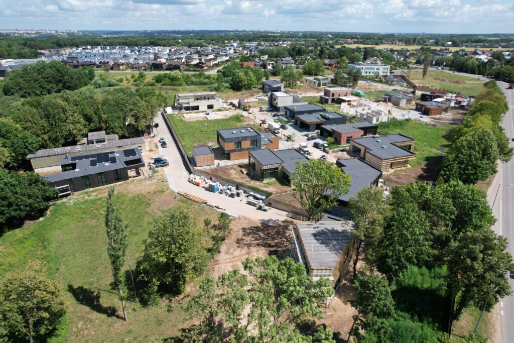 NOA namai (Perkūno al., Pūgos al., Kaitros al., Vandenio al.) - Private house community - construction photos