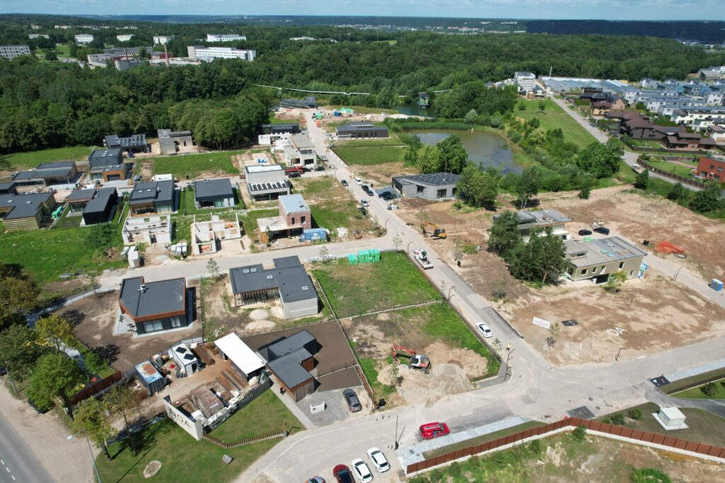 NOA namai (Perkūno al., Pūgos al., Kaitros al., Vandenio al.) - Private house community - construction photos