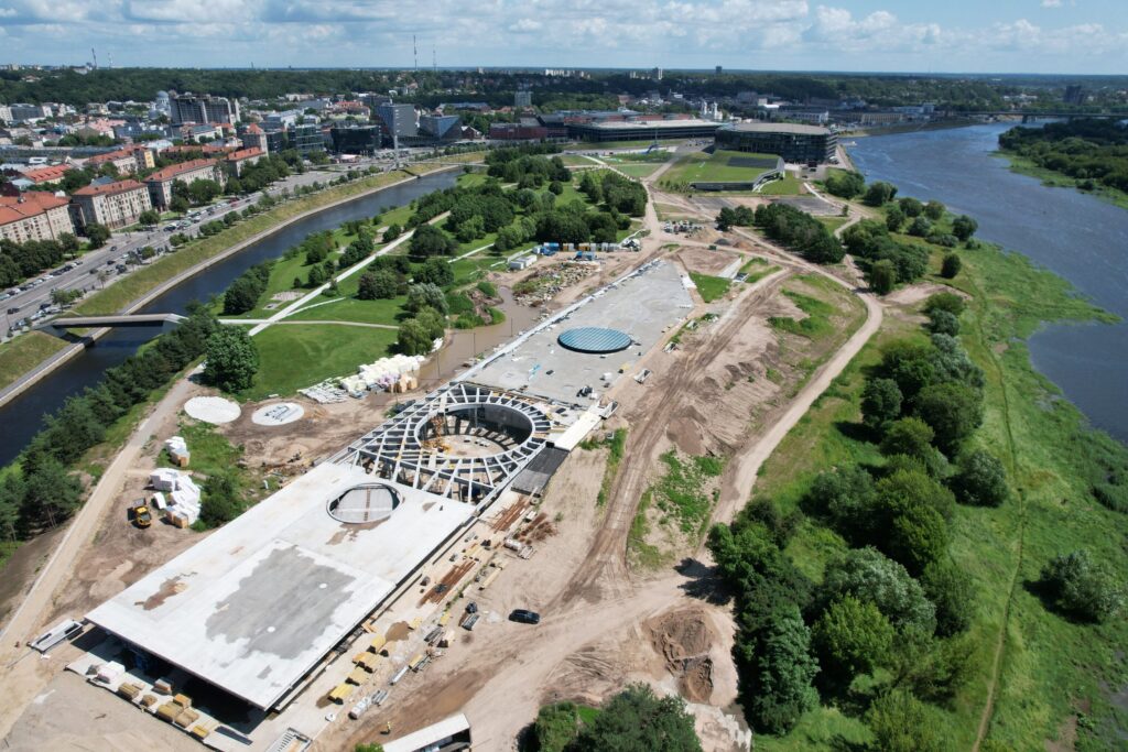 Mokslo sala (Karaliaus Mindaugo pr. 50) - Museum - construction photos