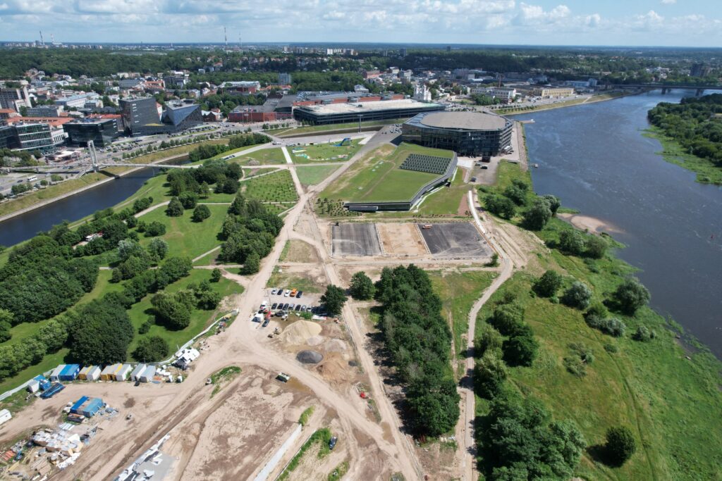 Nemuno salos parkas (Nemuno sala) - Park - construction photos