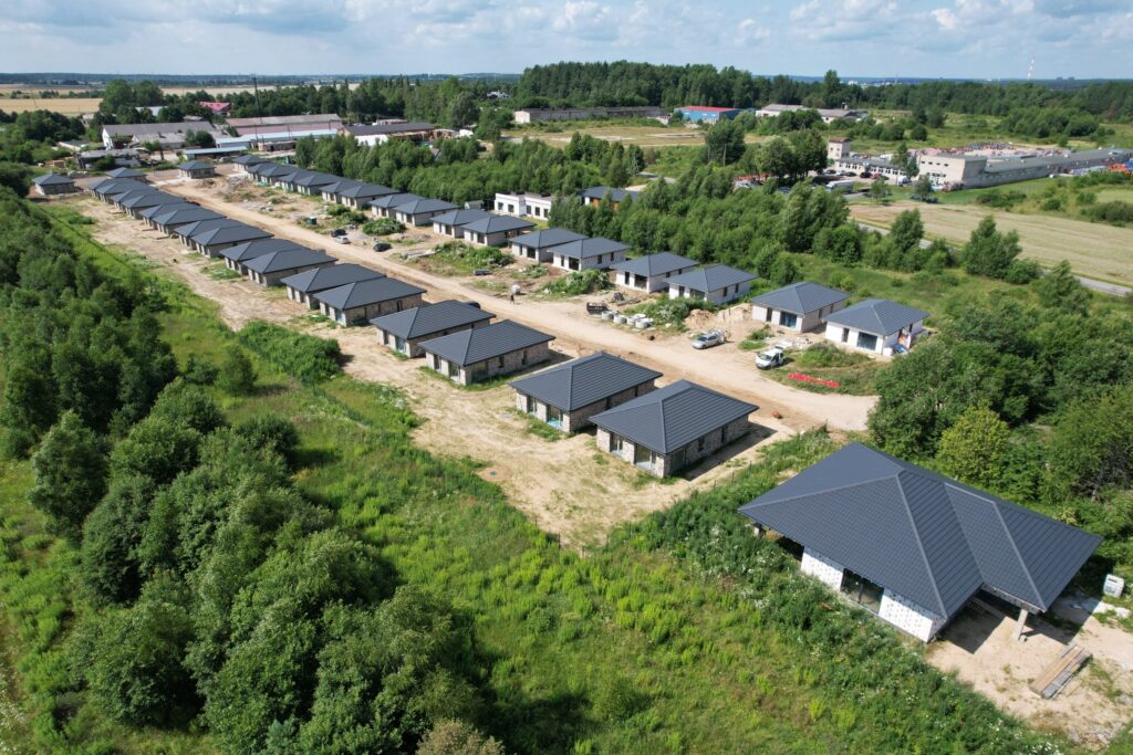 Meduvio alėja (Meduvio g. 1A-J, 3A-J) - Private house community - construction photos