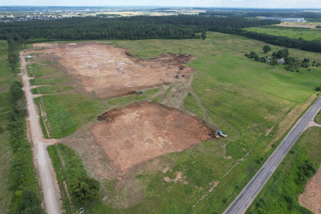 LIDL logistikos centras Jogėliškių g. 1 (Jogėliškių g. 1) - Warehouse / Distribution center - construction photos