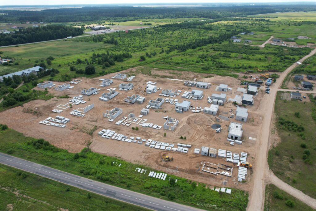 Trakų kaimynystė 1 etapas (Zubiškių g. 2 - 82) - Private house community - construction photos