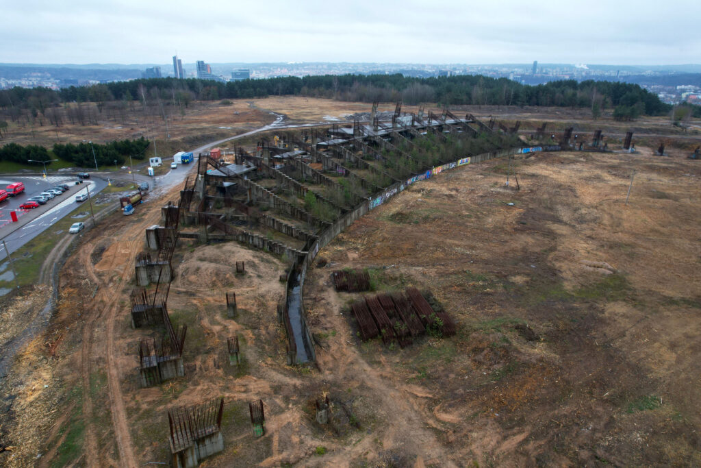 Daugiafunkcis sveikatinimo, ugdymo, švietimo, kultūros ir užimtumo kompleksas 1 etapas (stadionas) (Ozo g. 27) - Stadium - construction photos