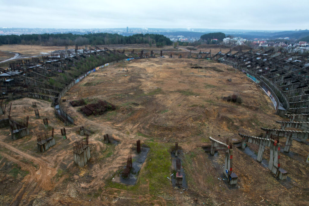 Daugiafunkcis sveikatinimo, ugdymo, švietimo, kultūros ir užimtumo kompleksas 1 etapas (stadionas) (Ozo g. 27) - Stadium - construction photos
