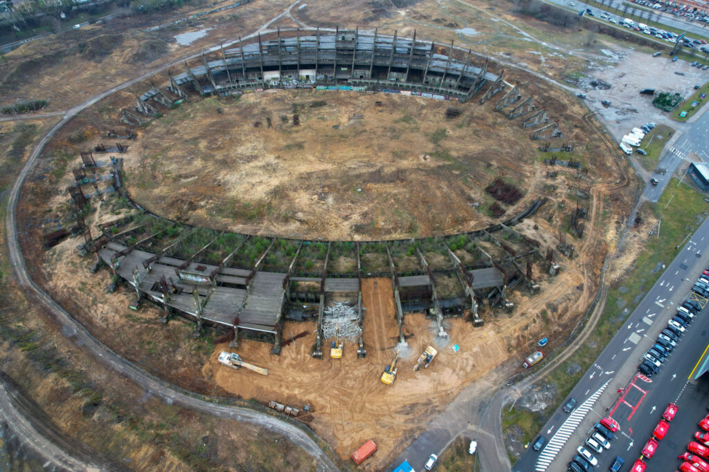 Daugiafunkcis sveikatinimo, ugdymo, švietimo, kultūros ir užimtumo kompleksas 1 etapas (stadionas) (Ozo g. 27) - Stadium - construction photos