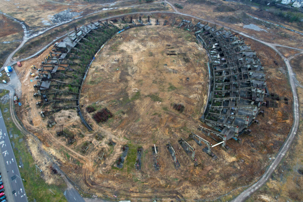 Daugiafunkcis sveikatinimo, ugdymo, švietimo, kultūros ir užimtumo kompleksas 1 etapas (stadionas) (Ozo g. 27) - Stadium - construction photos