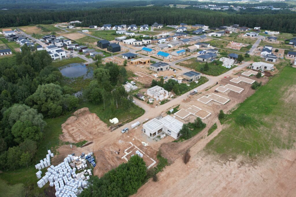 Katišių g. 18, 24, 26, 28, 30, 32, 34, 36 (Katišių g. 18, 24, 26 ,28, 30, 32, 34, 36) - Private house community - construction photos