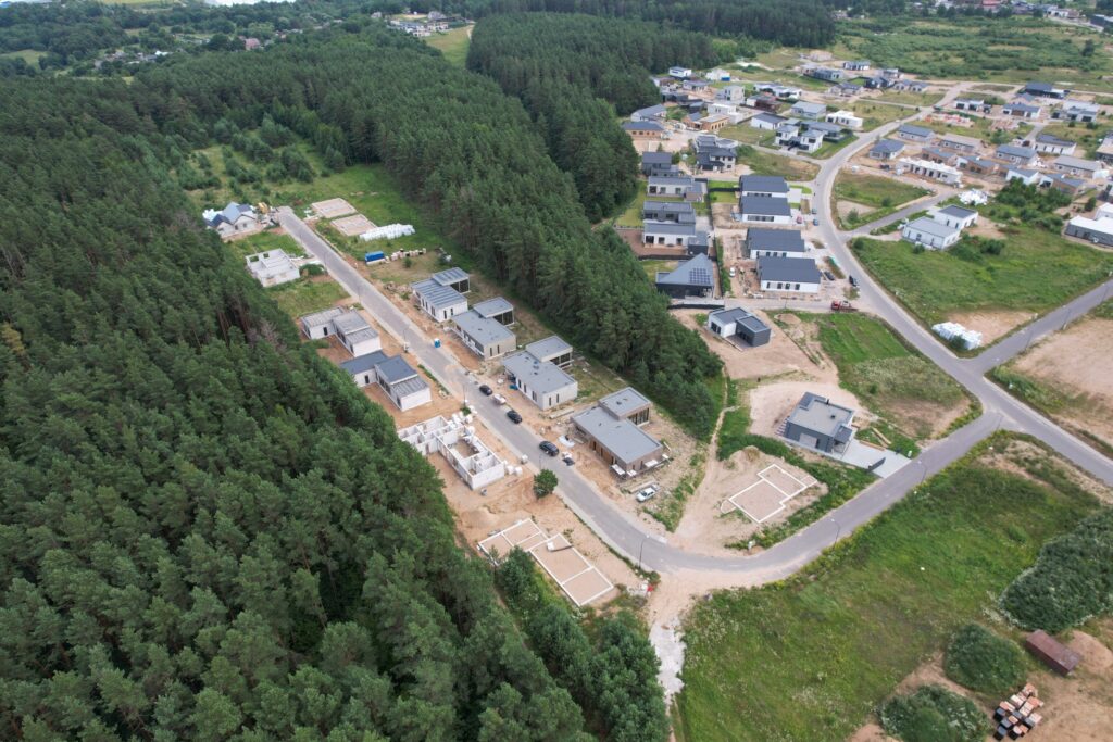 Norkų g. 7, 9, 11, 13 (Norkų g. 7, 9, 11, 13) - Private house community - construction photos