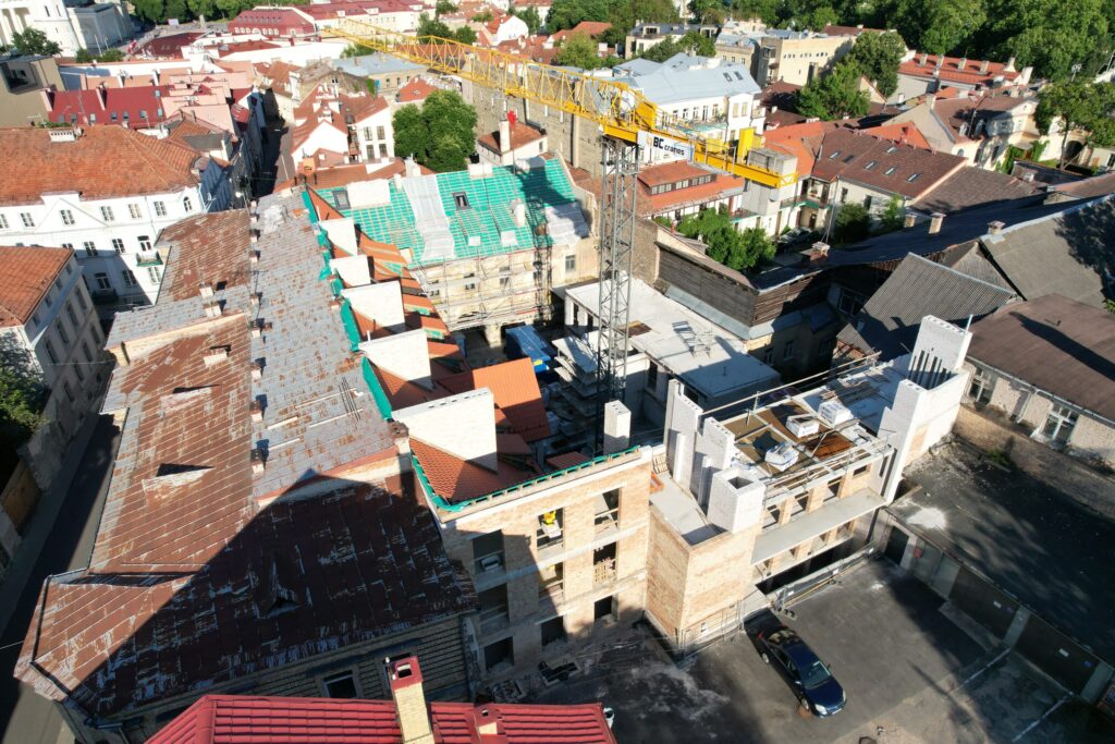 Totorių sodas (Totorių g. 13) - Multi apartment - construction photos