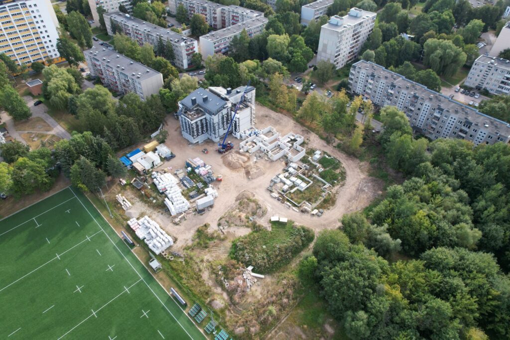 Paparčio žiedas 1 etapas (Partizanų g. 192B) - Daudzdzīvokļu nams - būvdarbu attēli