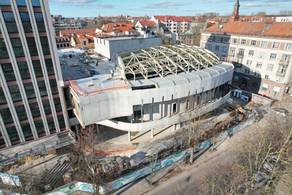Klaipėdos muzikinis teatras (Danės g. 19) - Cultural center - construction photos