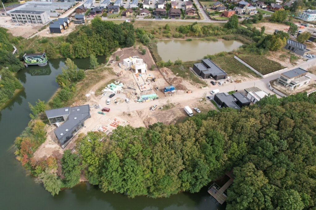 NOA namai (Perkūno al., Pūgos al., Kaitros al., Vandenio al.) - Private house community - construction photos