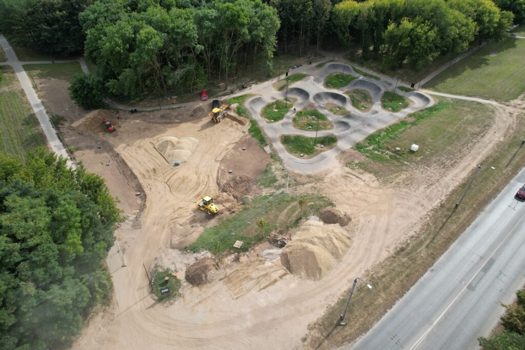 Neries krantinės parkas (Neries krant.) - Park - construction photos