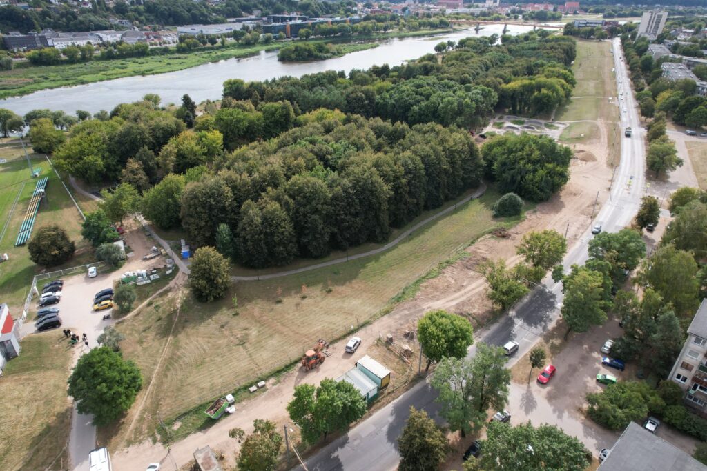 Neries krantinės parkas (Neries krant.) - Park - construction photos