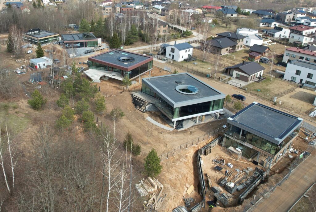 Ro16 (S. Lozoraičio g. 17A, 15C, 15B, 15, 23, 25, 25B, 25D) - Private house community - construction photos