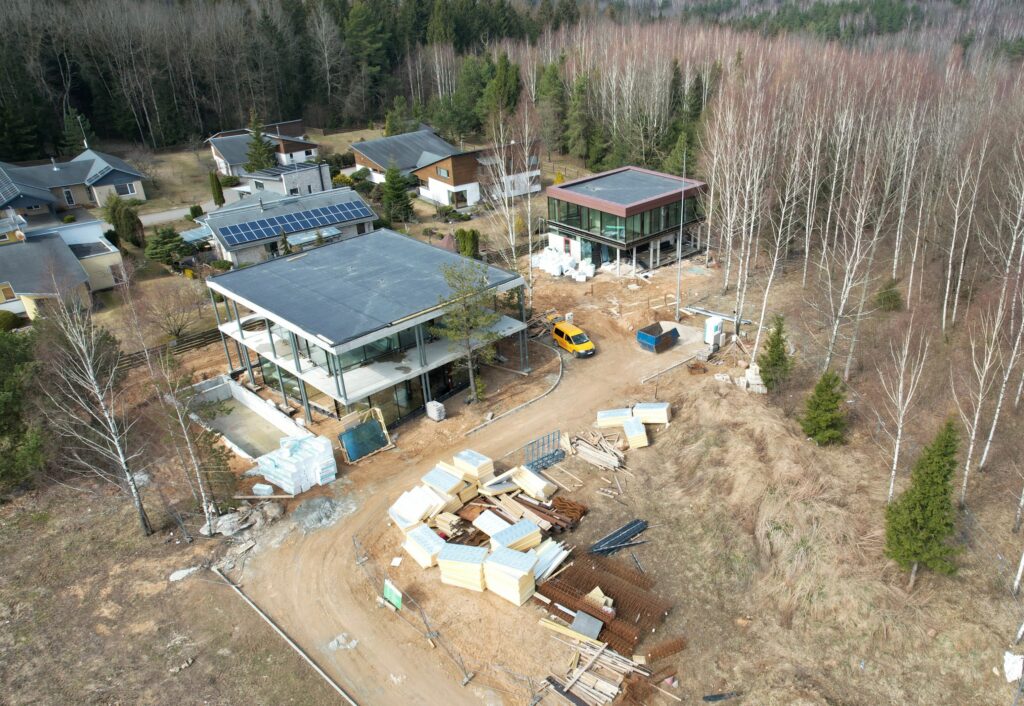 Ro16 (S. Lozoraičio g. 17A, 15C, 15B, 15, 23, 25, 25B, 25D) - Private house community - construction photos