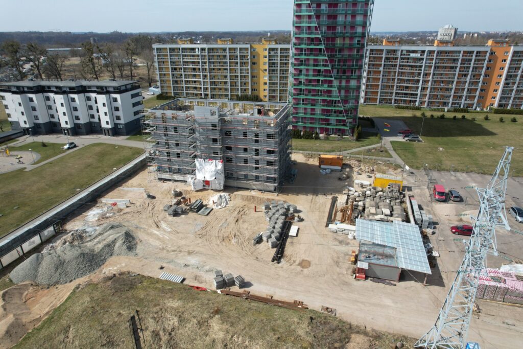 Ąžuolų namai (Verkių g. 48) - Multi apartment - construction photos