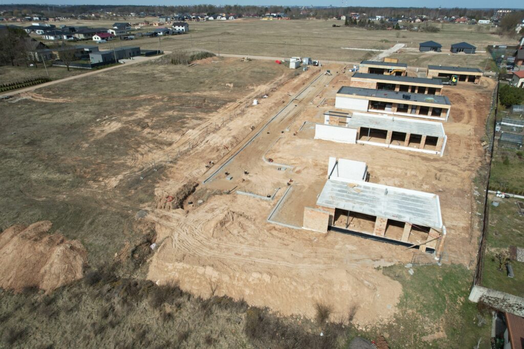 Garšvės slėnis (Pagaršvio aklg. ) - Private house community - construction photos