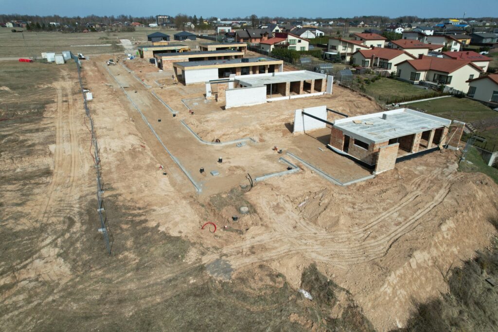 Garšvės slėnis (Pagaršvio aklg. ) - Private house community - construction photos