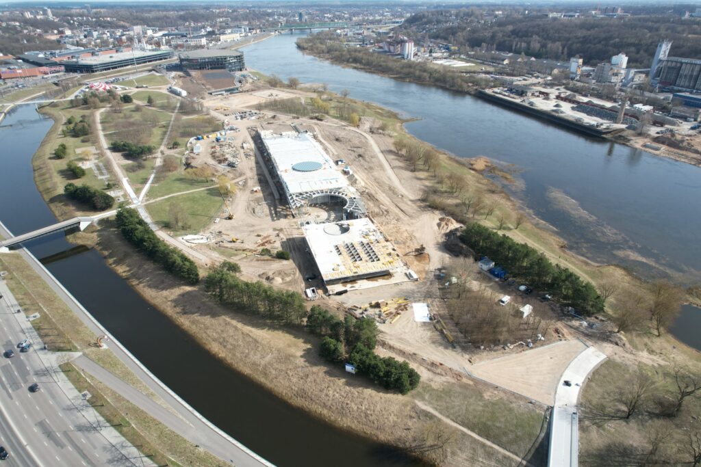 Mokslo sala (Karaliaus Mindaugo pr. 50) - Museum - construction photos