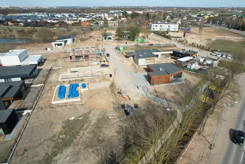 NOA namai (Perkūno al., Pūgos al., Kaitros al., Vandenio al.) - Private house community - construction photos